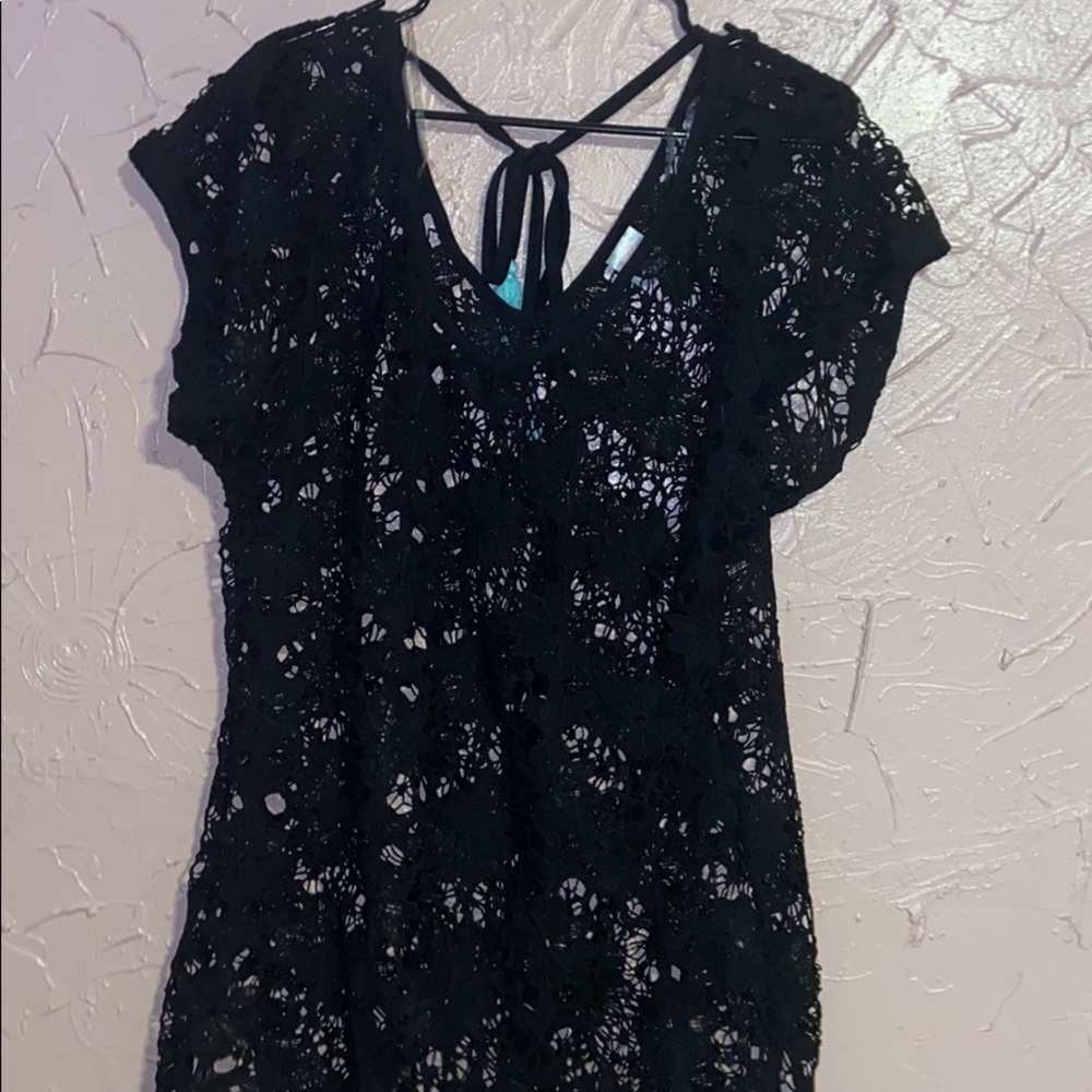Lace coverup